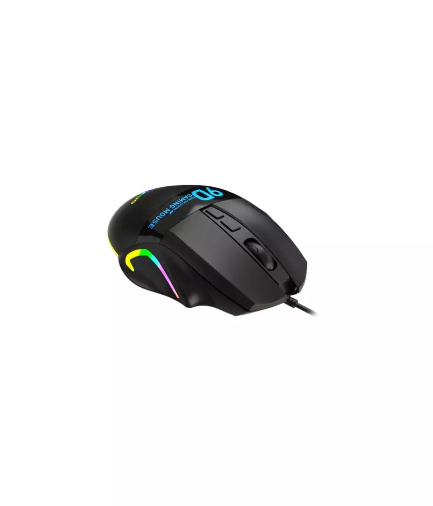 Lecoo MS130 Kablolu 9 Makro Tuşlu RGB LED Aydınlatmalı Gaming Optik Mouse Siyah