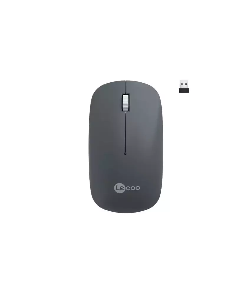 Lecoo WS214 Kablosuz 1200DPI 3 Tuşlu Optik Mouse Gri