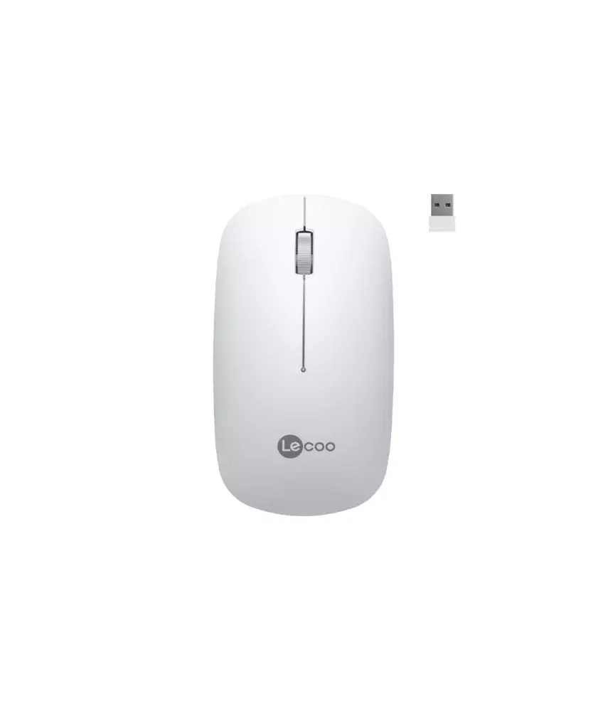 Lecoo WS214 Kablosuz 1200DPI 3 Tuşlu Optik Mouse Beyaz