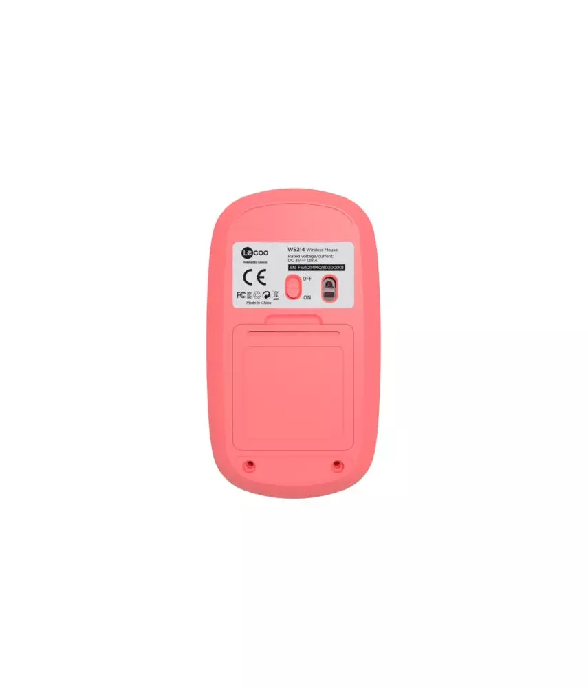 Lecoo WS214 Kablosuz 1200DPI 3 Tuşlu Optik Mouse Pembe