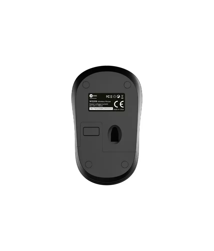 Lecoo WS206 Kablosuz 1200DPI 3 Tuşlu Optik Mouse Siyah
