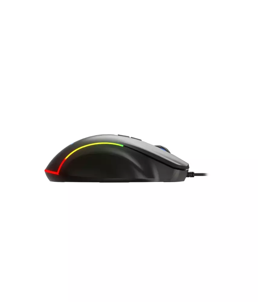 Lecoo MS140 Kablolu 10 Makro Tuşlu RGB LED Aydınlatmalı Gaming Optik Mouse Siyah