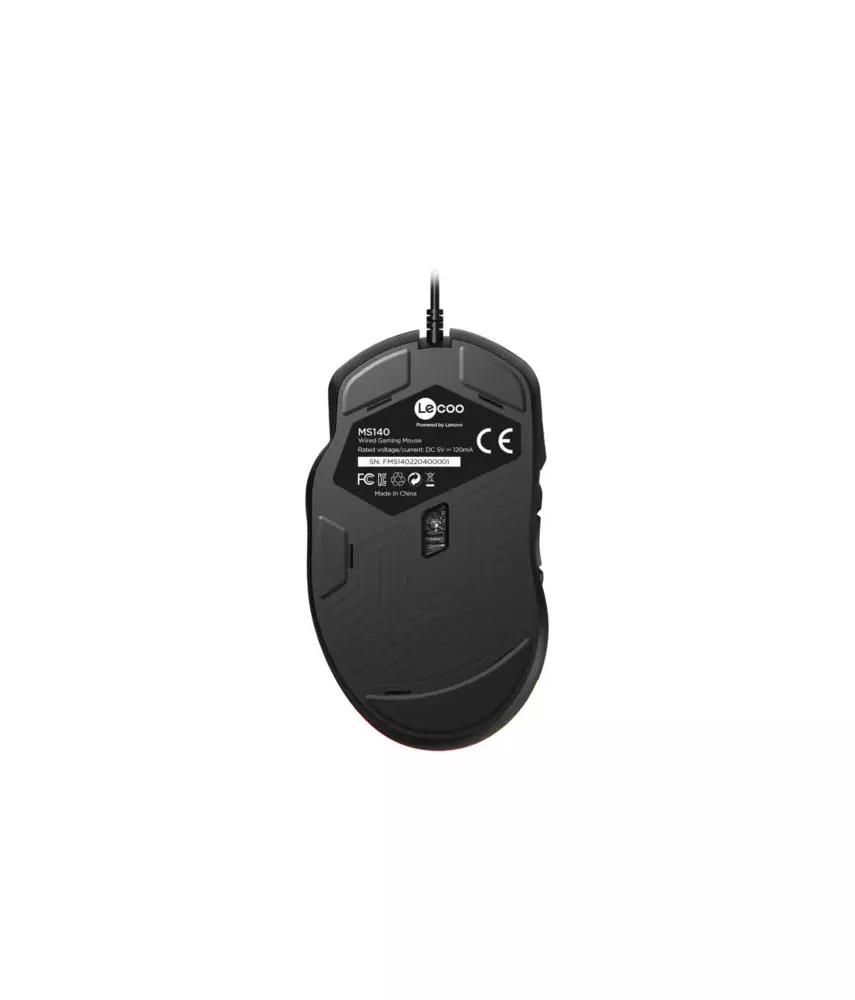 Lecoo MS140 Kablolu 10 Makro Tuşlu RGB LED Aydınlatmalı Gaming Optik Mouse Siyah