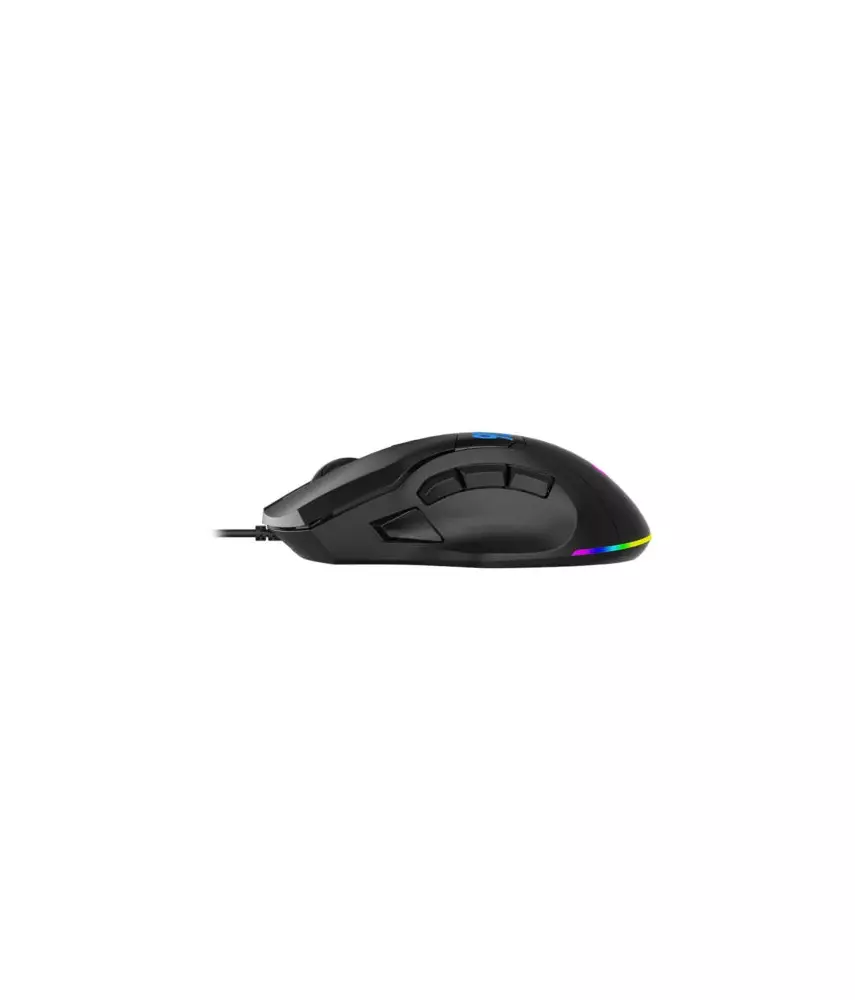Lecoo MS130 Kablolu 9 Makro Tuşlu RGB LED Aydınlatmalı Gaming Optik Mouse Siyah
