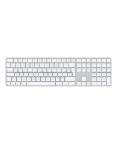 Apple çipli Mac modelleri için Touch ID özellikli ve Sayısal Tuş Takımlı Magic Keyboard (USB–C) - Türkçe F Klavye - Beyaz Tuşlar