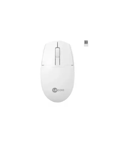 Lecoo WS204 Kablosuz 1200DPI 3 Tuşlu Optik Mouse Beyaz