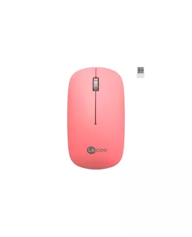 Lecoo WS214 Kablosuz 1200DPI 3 Tuşlu Optik Mouse Pembe