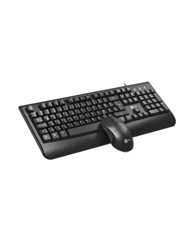 Lecoo CM105 USB Kablolu Türkçe Q Klavye & Mouse Set Siyah